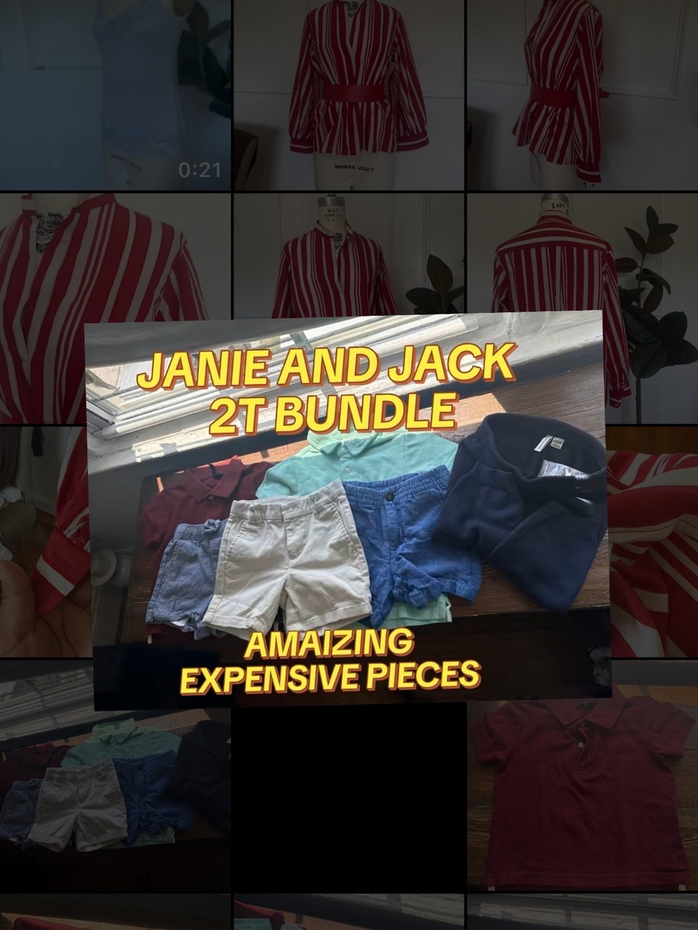 Janie and Jack Toddler Clothing Bundle - Navy, Light Blue, Cream, Burgundy